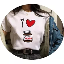 Polera Fanáticos De La Nutella Avellana Camiseta Ropa Moda
