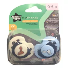 Chupete Fun Friends Tommee Tippee 0-6m/6-18m/18-36m Varios Color Surtido Período De Edad 0-6m