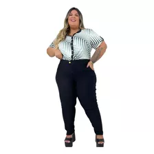 Calça De Bengaline Social Plus Size