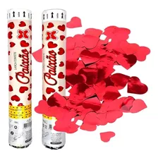 Lança Confete De Coração Dia Dos Namorados Make+ Kit C/02