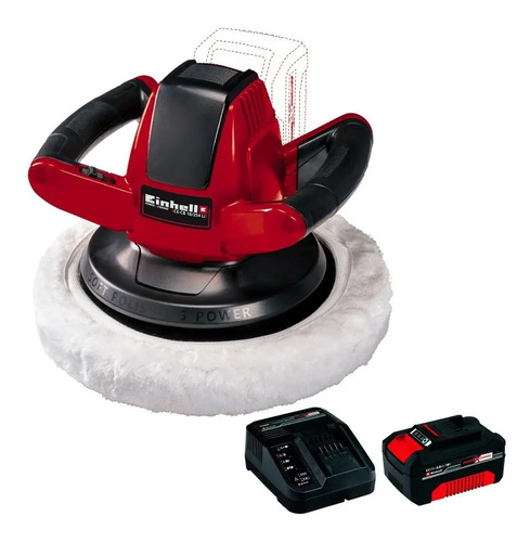 Pulidora Inalambrica Einhell Ce-cb 18/254 + Starter Kit 4 Ah Rojo/negro