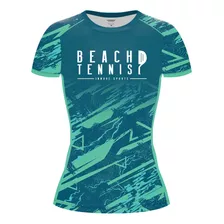 Camisa Camiseta Beach Tennis Feminina Proteção Solar Dry Fit