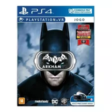 Batman Arkham Vr Ps4 Mídia Física Completo Lacrado