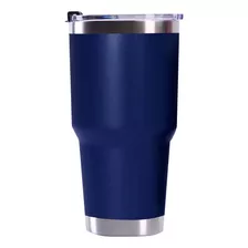 Vaso Térmico En Acero Tapa Hermética 940 Ml Color Azul Oscuro