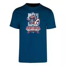 Remera Capitán América - Marvel 100% Algodón