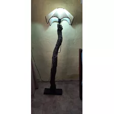 Lámpara De Pie Rústica