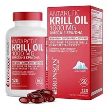 Antarctic Krill Oil 2000 Mg 120 Cap, Aceite De Krill Usa