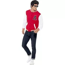 Smiffys Mens 50s College Jock Letterman Jacket