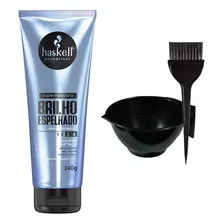 Kit Haskell Supermáscara Brilho Espelhado + Cumbuca/pincel