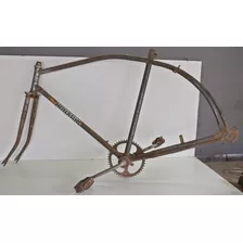 Antigo Quadro Bicicleta Monark - Ainda Pintura Original