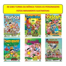 06 Gibis Turma Da Mônica Todos Os Personagens 