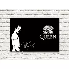 Cuadro Decorativo Canvas 35x50 Freddie Mercury Byn