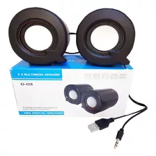 Parlantes Para Pc Stereo Usb Aux Control De Volumen