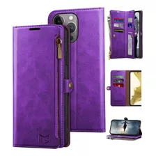 Funda Suanpot Para iPhone 14 Pro Wallet Purple