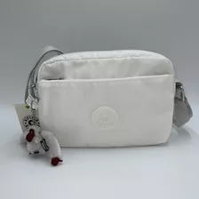 Kipling Bolso Damian Chico Nuevo 100% Original Color New Alabaster Diseño De La Tela Solido