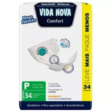 Fralda Geriátrica Adulto Vida Nova Confort P, M, G, Xg