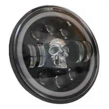 Par Focos Led Jeep Ojo De Angel 7 Pulgadas Calavera