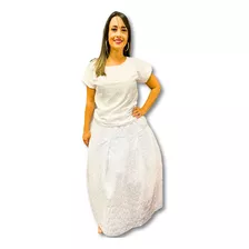 Roupa Umbandista De Renda Feminina Conjunto 2 Peças Luxo