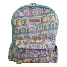 Mochila Bolso Kawai Gato Garfield Etiqueta Licencia Original