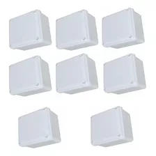 Caja De Paso Plástica 10*10 Pvc Blanca 8 Unidades