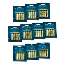 Combo De 10 Blister - 40 Pilas Aa Recargables Scp 2700 Mah