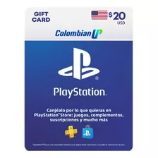 Tarjeta Psn $20 Usd Para Cuenta Usa Playstation