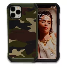 Funda Para iPhone Camuflaje Verde Uso Rudo Anti-shock Milita