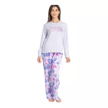 Pijama Invierno Mujer Dama Floral Mariené (art. 2046)