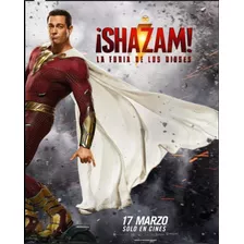 Poster Original Oficial De Cine Shazam Furia De Los Dioses