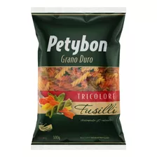 Macarrão De Sêmola Grano Duro Tricolor Com Vegetais Fusilli Petybon Pacote 500g