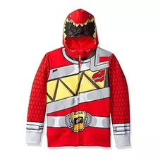 Poco Carácter Power Rangers Niños Sudadera Con Capucha, Rojo