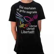 Remera Estampada - Libertad - Brilla En La Oscuridad