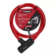 Cadena Seguridad Hermex Para Moto Acerada 120cm X 20 Mm