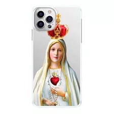 Capinha Nossa Senhora De Fátima Coroa Capa De Celular