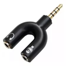 Adaptador Up Plug P3 Para 2 P2 Audio E Fone Preto