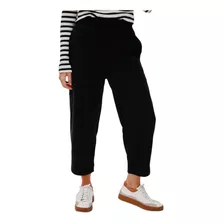 Pantalon Jogging Algodon Mujer Etiqueta Negra French Terry P