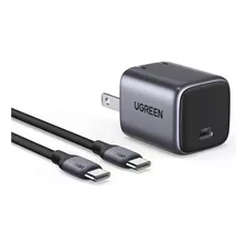 Ugreen 30w Usb-c Nexode Gan Cargador Con Cable Usb-c De 1m