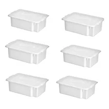 Kit C/6un Caixa Gourmet C/ Tampa 12l 44x29x14,5cm