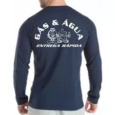 Camiseta Gás E Água Trabalho Uniforme Profissional Autônomo