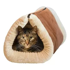 Cama Túnel Para Gatos Mascotas Lavable 2 En 1