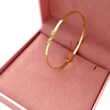 Bracelete De Ouro 18k 750 Pulseira Feminina 2mm 17cm