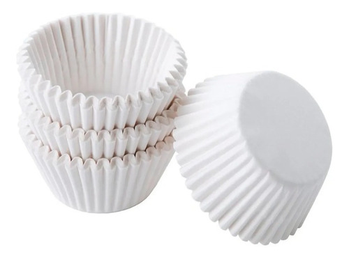 Capacillos Blancos Para Minicupcakes O Trufas N°1 1000 Pzas,