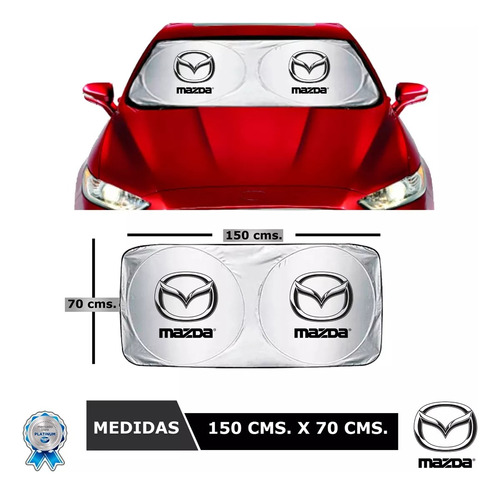 Protector Cubresol Tapasol Con Ventosas Mazda 3 2.5l 2017 Foto 2