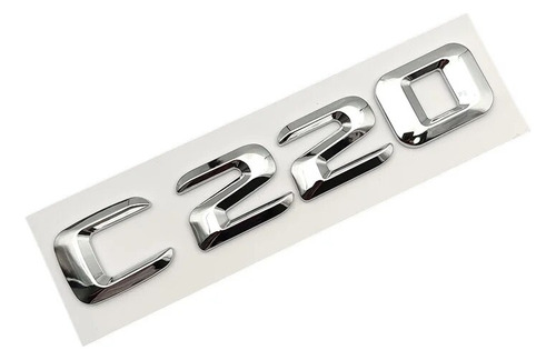 Letras Cromadas Insignia C180 4matic Para Mercedes-benz W205 Foto 6