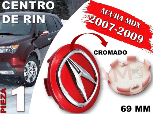 Centro De Rin Acura Mdx 2007-2009 69 Mm (rojo) Foto 2