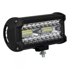 Farol Milha Led Retangular 120w 12/24v Jeep Caminhão