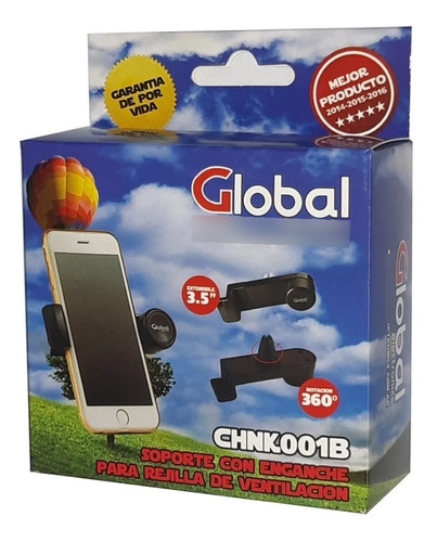 Soporte Universal Global Para Auto, Celular Gps Chnk001b