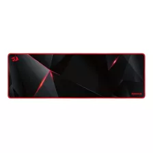 Mouse Pad Gamer Redragon P015 Aquarius De Goma Xxl 300mm X 910mm X 3mm Negro/rojo