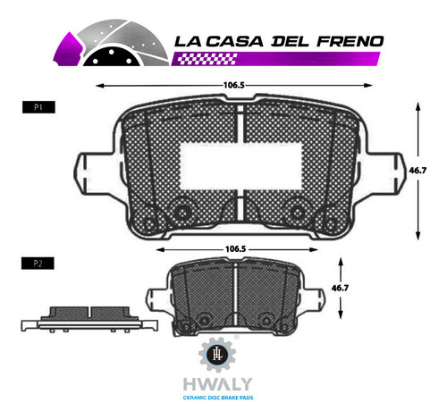 Pastilla De Freno Trasera Chevrolet Malibu 1.5 2019 Xl Foto 3