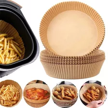 Forma Forro De Papel Para Airfryer Descartável Com 50 Uni Cor Bege